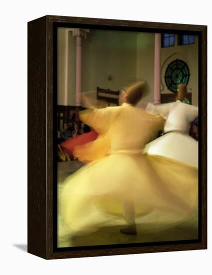 Whirling Dervishes, Sufis Dancing, Istanbul, Turkey, Europe-Bruno Morandi-Framed Premier Image Canvas