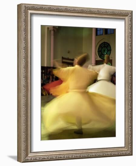 Whirling Dervishes, Sufis Dancing, Istanbul, Turkey, Europe-Bruno Morandi-Framed Photographic Print