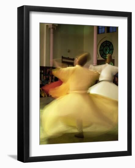 Whirling Dervishes, Sufis Dancing, Istanbul, Turkey, Europe-Bruno Morandi-Framed Photographic Print