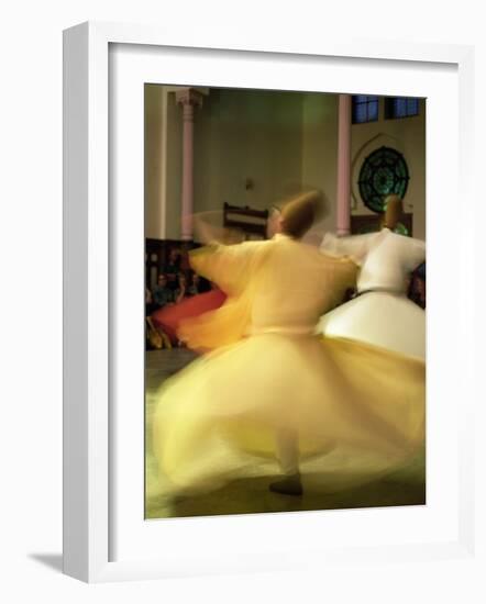 Whirling Dervishes, Sufis Dancing, Istanbul, Turkey, Europe-Bruno Morandi-Framed Photographic Print