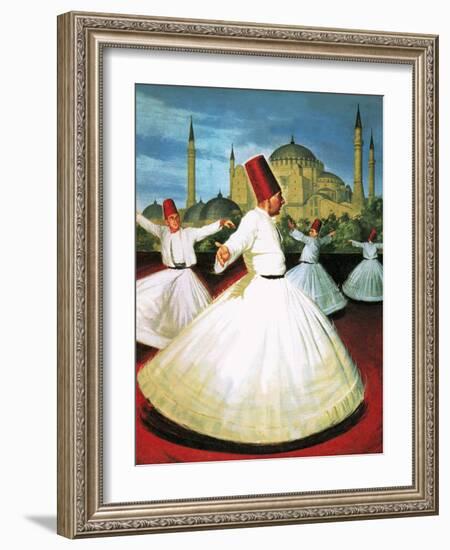 Whirling Dervishes-Robert Brook-Framed Giclee Print