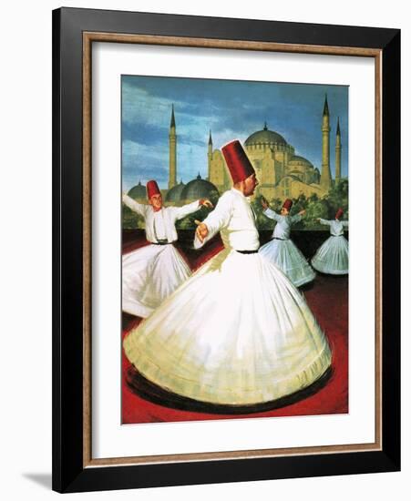 Whirling Dervishes-Robert Brook-Framed Giclee Print