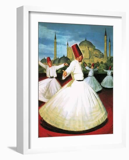 Whirling Dervishes-Robert Brook-Framed Giclee Print