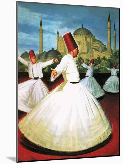 Whirling Dervishes-Robert Brook-Mounted Giclee Print