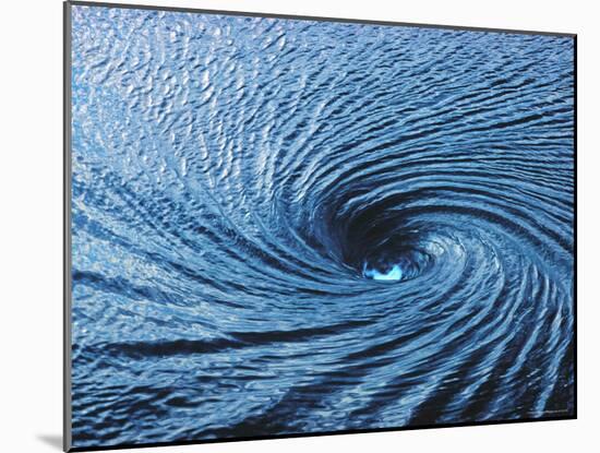 Whirlpool, a Fathom Across at Spinning Vortex, Caused by Converging Tides and Currents in Gulf-George Silk-Mounted Photographic Print