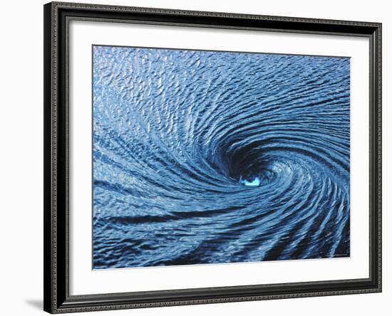 Whirlpool, a Fathom Across at Spinning Vortex, Caused by Converging Tides and Currents in Gulf-George Silk-Framed Photographic Print