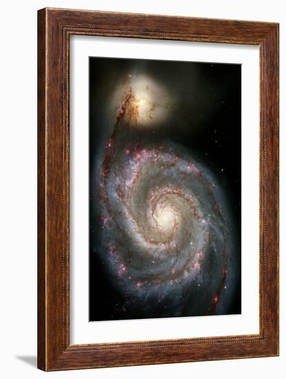 Whirlpool Galaxy-null-Framed Photographic Print