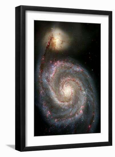 Whirlpool Galaxy--Framed Photographic Print