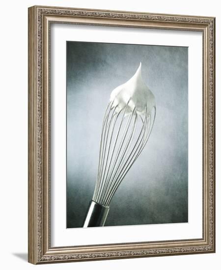 Whisk with Egg-Whites-Steve Lupton-Framed Photographic Print