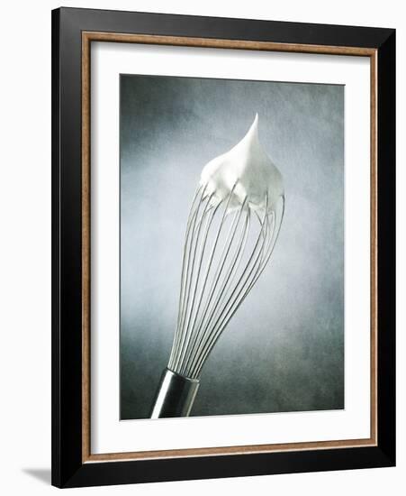 Whisk with Egg-Whites-Steve Lupton-Framed Photographic Print