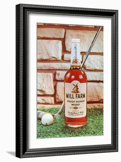 Whiskey and Putter, Retro-null-Framed Art Print
