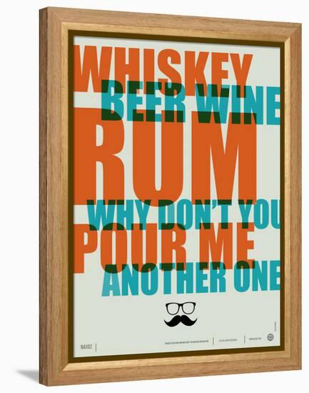 Whiskey, Beer and Wine Poster-NaxArt-Framed Stretched Canvas