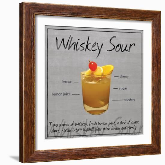 Whiskey Sour-Lauren Gibbons-Framed Art Print