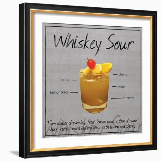 Whiskey Sour-Lauren Gibbons-Framed Art Print