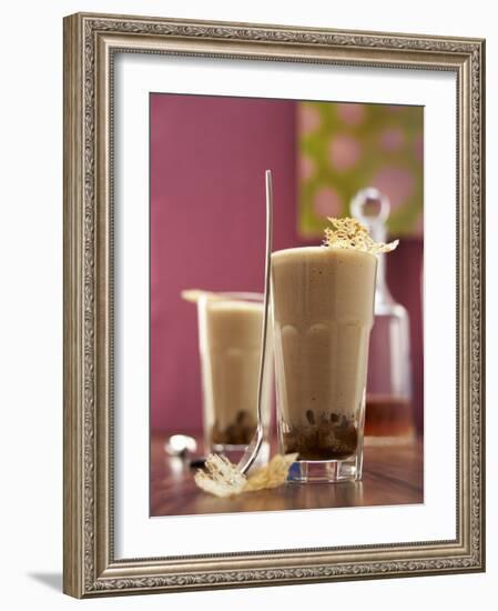 Whisky and Coffee Zabaione in Two Glasses-Marc O^ Finley-Framed Photographic Print