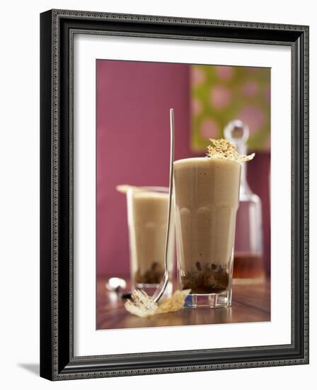 Whisky and Coffee Zabaione in Two Glasses-Marc O^ Finley-Framed Photographic Print