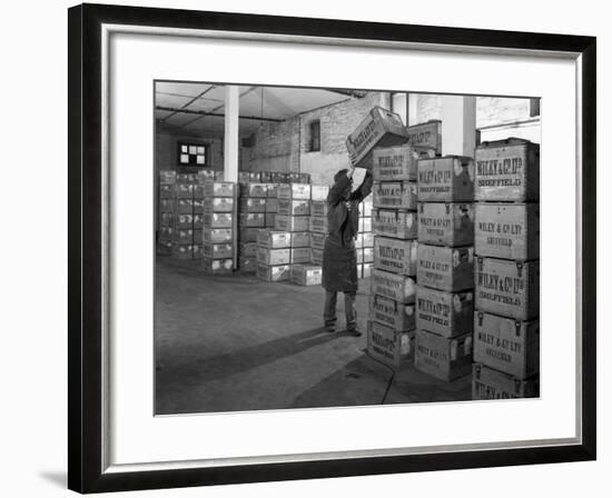 Whisky Blending at Wiley and Co, Sheffield, South Yorkshire, 1960-Michael Walters-Framed Photographic Print