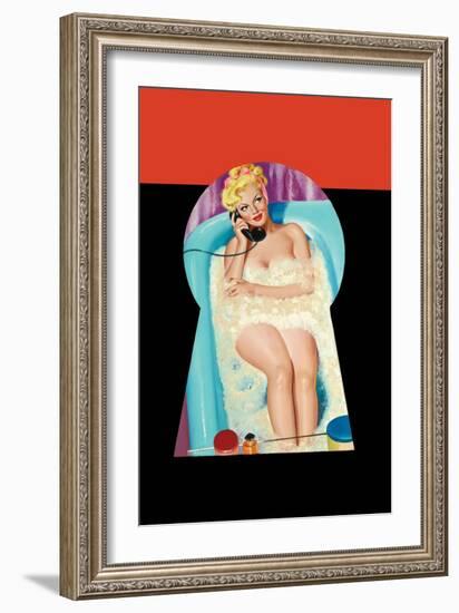 Whisper Magazine; Bubble Bath-Peter Driben-Framed Art Print