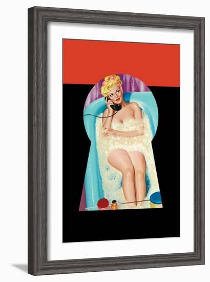 Whisper Magazine; Bubble Bath-Peter Driben-Framed Art Print