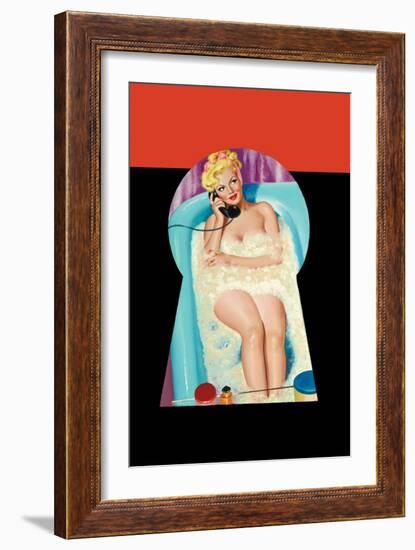 Whisper Magazine; Bubble Bath-Peter Driben-Framed Art Print