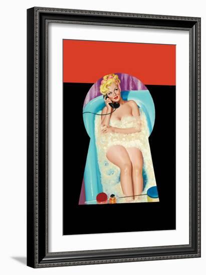 Whisper Magazine; Bubble Bath-Peter Driben-Framed Art Print