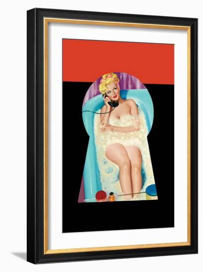 Whisper Magazine; Bubble Bath-Peter Driben-Framed Art Print