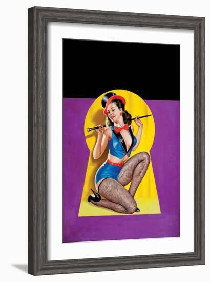 Whisper Magazine; "Keyhole Dancer"-Peter Driben-Framed Art Print