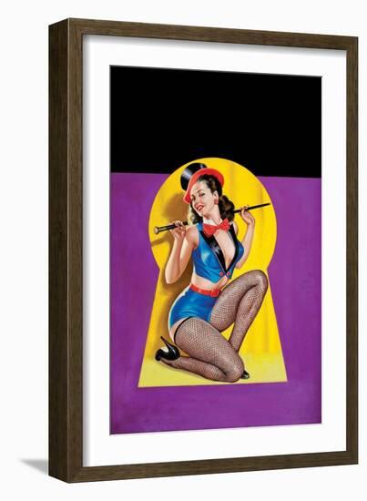 Whisper Magazine; "Keyhole Dancer"-Peter Driben-Framed Art Print