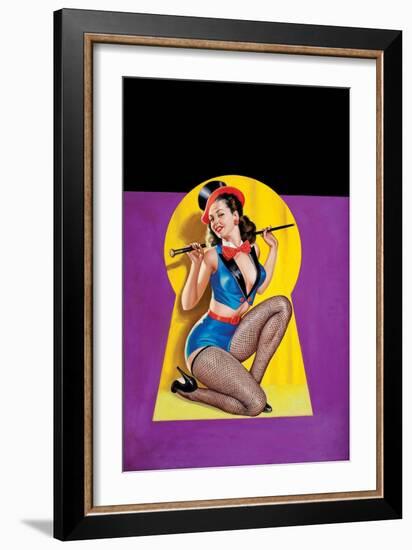 Whisper Magazine; "Keyhole Dancer"-Peter Driben-Framed Art Print