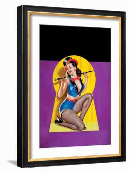 Whisper Magazine; "Keyhole Dancer"-Peter Driben-Framed Art Print