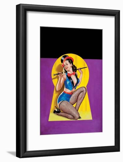 Whisper Magazine; "Keyhole Dancer"-Peter Driben-Framed Art Print