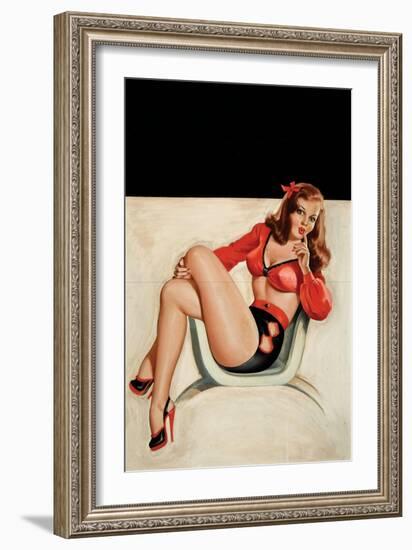 Whisper Magazine, "Quiet"!-Peter Driben-Framed Art Print