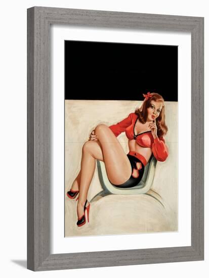 Whisper Magazine, "Quiet"!-Peter Driben-Framed Art Print