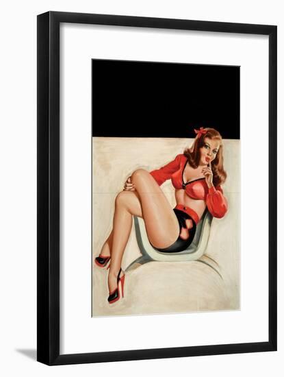 Whisper Magazine, "Quiet"!-Peter Driben-Framed Art Print