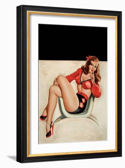 Whisper Magazine, "Quiet"!-Peter Driben-Framed Art Print