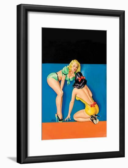 Whisper Magazine; "The Secret"-Peter Driben-Framed Art Print