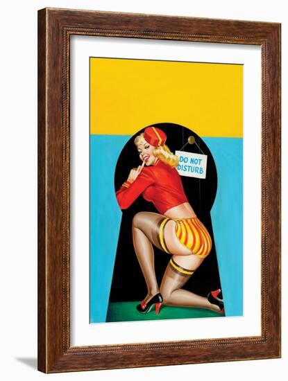 Whisper Magazine; "Through the Keyhole"-Peter Driben-Framed Art Print