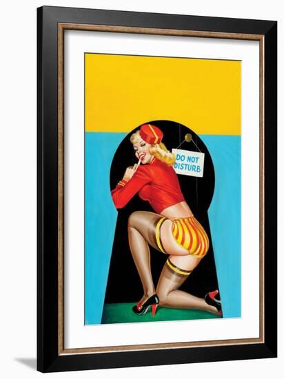 Whisper Magazine; "Through the Keyhole"-Peter Driben-Framed Art Print