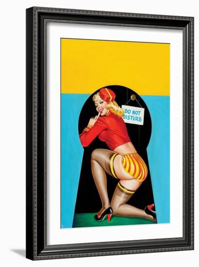 Whisper Magazine; "Through the Keyhole"-Peter Driben-Framed Art Print