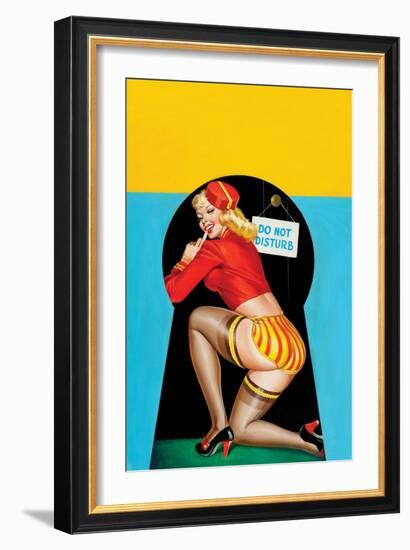 Whisper Magazine; "Through the Keyhole"-Peter Driben-Framed Art Print