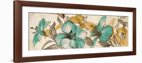 Whisper of Teal Panel I-Lanie Loreth-Framed Premium Giclee Print