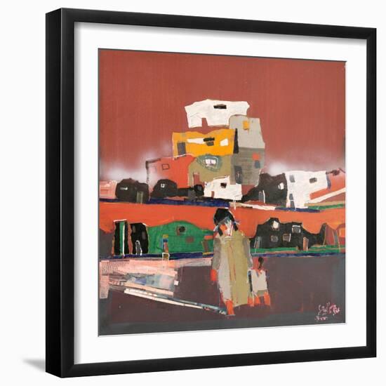 Whisper-Mohammed Jassim Al-Zubaidi-Framed Art Print