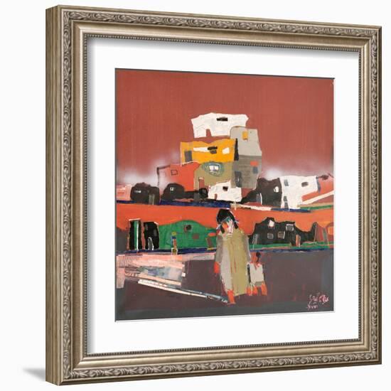 Whisper-Mohammed Jassim Al-Zubaidi-Framed Art Print