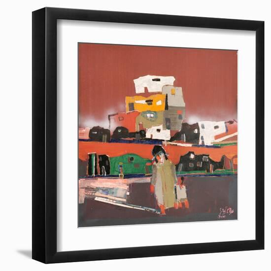 Whisper-Mohammed Jassim Al-Zubaidi-Framed Art Print