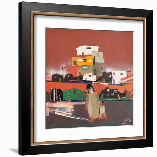 Whisper-Mohammed Jassim Al-Zubaidi-Framed Art Print