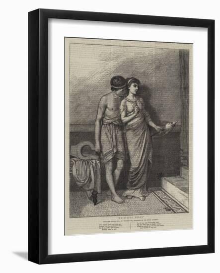 Whispered Words-John William Waterhouse-Framed Giclee Print