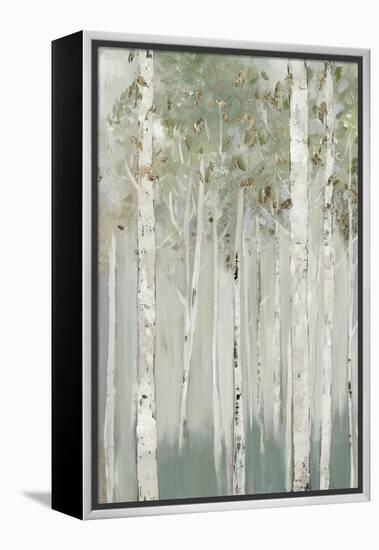 Whispering Green Birch Forest I-Allison Pearce-Framed Stretched Canvas