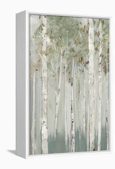 Whispering Green Birch Forest I-Allison Pearce-Framed Stretched Canvas