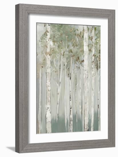 Whispering Green Birch Forest I-Allison Pearce-Framed Art Print