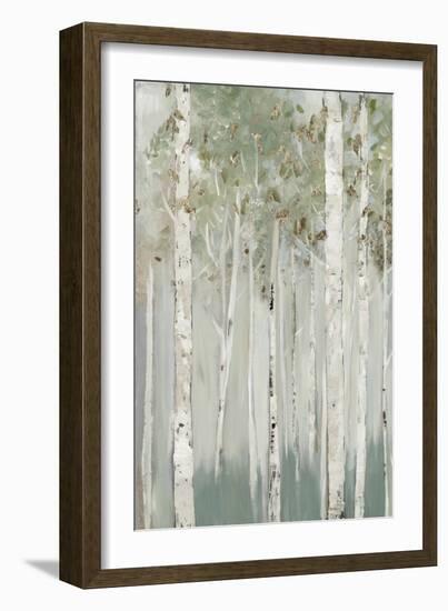 Whispering Green Birch Forest I-Allison Pearce-Framed Art Print